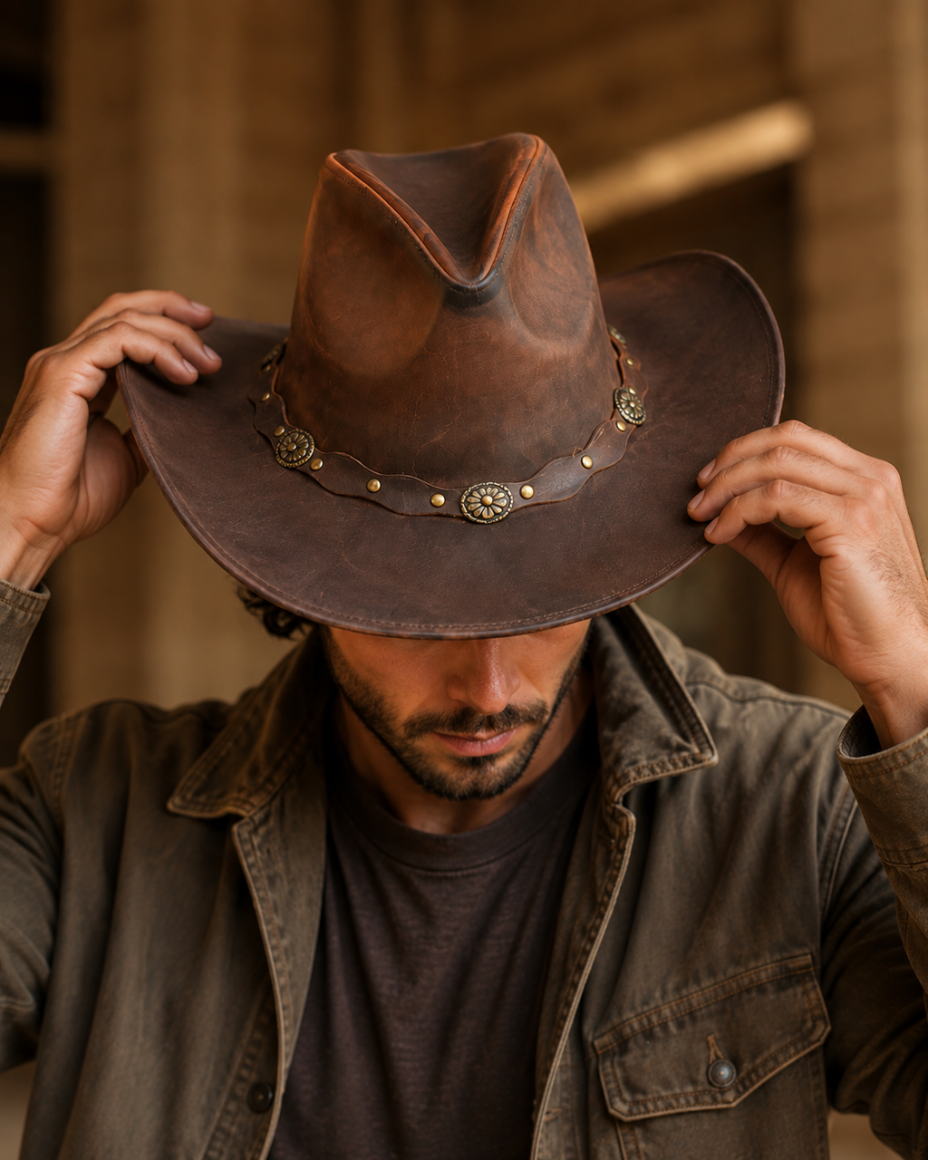 Clifford Cowboy Hat Rustic Brown